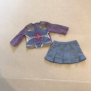 American girl cheer outfit.